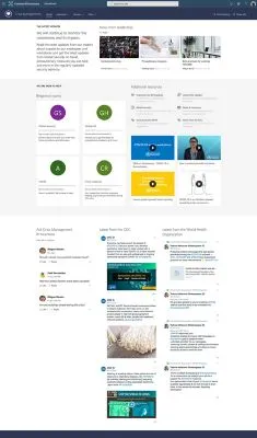 SharePoint Landing page